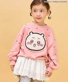 apres les cours 【アニメちいかわ】さがらトレーナー エフオーオンラインストア トップス スウェット・トレーナー ピンク ブルー イエロー