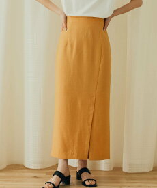 【SALE／51%OFF】SENSE OF PLACE リネンライクスリットタイトスカート センス オブ プレイス スカート その他のスカート ブルー グレー ブラック オレンジ