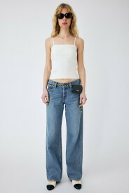 MOUSSY 90S LOWRISE LOOSE STRAIGHT マウジー パンツ ジーンズ・デニムパンツ ブルー【送料無料】