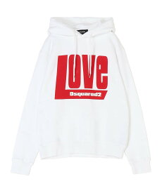 DSQUARED2 COOL FIT HOODIE ディースクエアード トップス パーカー・フーディー ホワイト【送料無料】