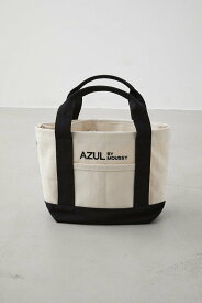 AZUL BY MOUSSY AZUL キャンバスパーティションミニバッグ アズールバイマウジー バッグ その他のバッグ ホワイト ブラック