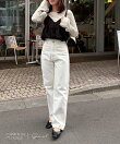 13ozハイウエストストレートデニム