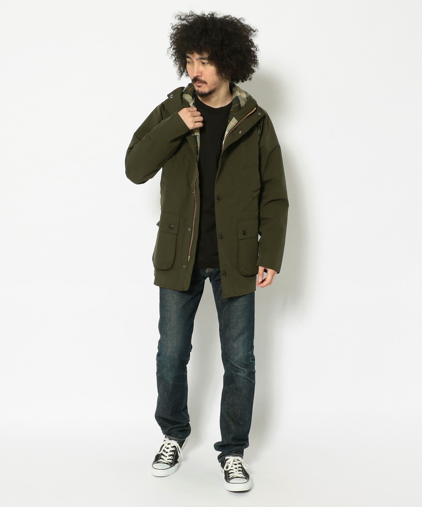 BEAVER｜Barbour/バブアー HOODED BEDALE SL 2LAYER フーデッド