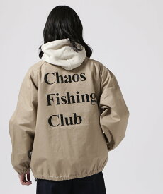 BEAVER Chaos Fishing Club*BEAVER EXCLUSIVE COACH JACKET ビーバー ジャケット・アウター ブルゾン・ジャンパー ベージュ ブラック【送料無料】