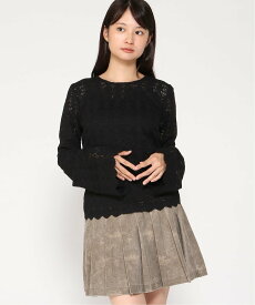 GUESS GUESS トップス (W)LS Flared Bridgette Top ゲス トップス カットソー・Tシャツ ホワイト ブラック【送料無料】