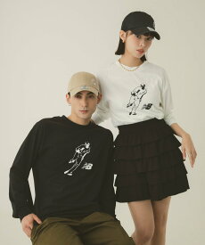 【SALE／40%OFF】New Balance 大谷翔平オールウェイズオンロゴ長袖Tシャツ ニューバランス トップス カットソー・Tシャツ ブラック【送料無料】