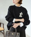《WEB限定カラーあり/シリーズあり/追加予約》サガラ刺繍スウェットライクニット