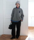 《WEB限定カラーあり/シリーズあり/追加予約》サガラ刺繍スウェットライクニット