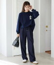 《WEB限定カラーあり/シリーズあり/追加予約》サガラ刺繍スウェットライクニット