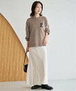 《WEB限定カラーあり/シリーズあり/追加予約》サガラ刺繍スウェットライクニット