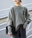 《WEB限定カラーあり/シリーズあり/追加予約》サガラ刺繍スウェットライクニット