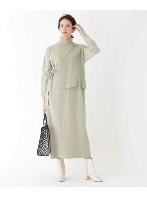 Opaque Clip サイドリボンレイヤードニットワンピース Rakuten Fashion 楽天ファッション 旧楽天 ブランドアベニュー Bw7781