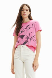 【SALE／49%OFF】Desigual Pink Panther コントラストTシャツ デシグアル トップス カットソー・Tシャツ ピンク【送料無料】