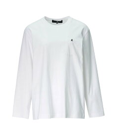 ANREALAGE AZ CIRCLE EMBROIDERY TEE アンリアレイジ トップス カットソー・Tシャツ ホワイト ブラック【送料無料】