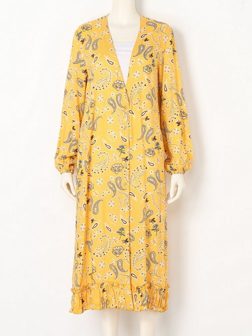 Rodeo Crowns Wide Bowl ペイズリー フラワー プリント ガウン