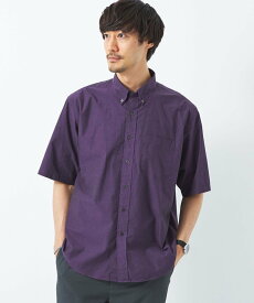 【SALE／50%OFF】UNITED ARROWS green label relaxing ハーブファブリック ボタンダウンカラー シャツ ユナイテッドアローズ アウトレット トップス シャツ・ブラウス パープル オレンジ グリーン【送料無料】