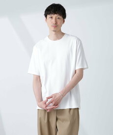 【SALE／30%OFF】NANO universe WEB限定/Anti Soaked(R) 汗染み防止 クルーネックレギュラーシルエットTシャツ ナノユニバース トップス カットソー・Tシャツ グレー ブラック ホワイト【送料無料】