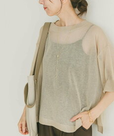 【SALE／70%OFF】URBAN RESEARCH ITEMS シアーハンソデニットプルオーバー アーバンリサーチアイテムズ トップス ニット ブラック グリーン