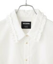 【MARY QUANT*VIS】フリルカラーペプラムシャツブラウス