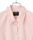【MARY QUANT*VIS】フリルカラーペプラムシャツブラウス