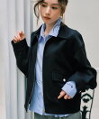 【MARY QUANT*VIS】フリルカラーペプラムシャツブラウス
