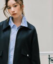 【MARY QUANT*VIS】フリルカラーペプラムシャツブラウス