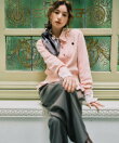 【MARY QUANT*VIS】フリルカラーペプラムシャツブラウス