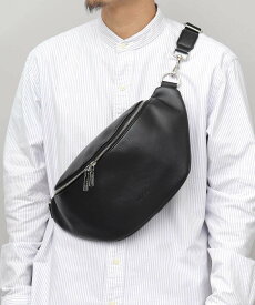 REGiSTA ウエストバッグ ウエストポーチ ボディバッグ メンズ レザー 牛床革 レジスタ エー.エム.エス. バッグ ボディバッグ・ウエストポーチ ブラック【送料無料】