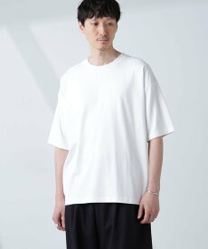 NANO universe WEB限定/Anti Soaked(R) 汗染み防止 クルーネック ビッグシルエットTシャツ ナノユニバース トップス カットソー・Tシャツ ブラック グレー ホワイト【送料無料】
