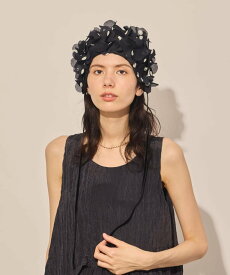arth arth Dot Cut Flower Hood / アース オーバーライド 帽子 ハット ホワイト ブラック【送料無料】