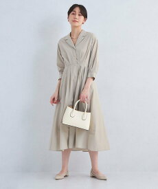 【SALE／80%OFF】UNITED ARROWS green label relaxing オープンカラー ワンピース ユナイテッドアローズ アウトレット ワンピース・ドレス ワンピース ネイビー ベージュ