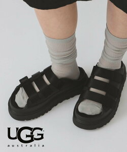Ray BEAMS UGG(R) / GoldenGlow Slide �r�[���X �E�C���� �V���[�Y�E�C �T���_�� �u���b�N�y���������z