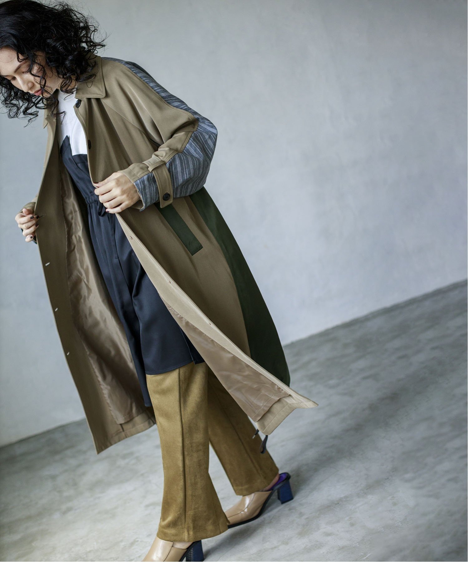 OSMOSIS｜バックレイヤードコート | Rakuten Fashion(楽天ファッション