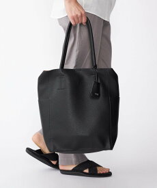 【SALE／10%OFF】SHIPS MEN 【WEB限定】SHIPS: 合成皮革 ヴァーティカル ビズ トート バッグ (クラッチバッグ付き) シップス バッグ トートバッグ ネイビー ブラック ブラウン【送料無料】