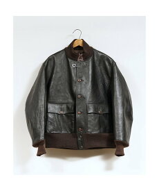 Nigel Cabourn 【公式】ナイジェル・ケーボン / MAN / A-1ジャケット - ブラウンコア ナイジェル・ケーボン ジャケット・アウター ライダースジャケット ブラック【送料無料】