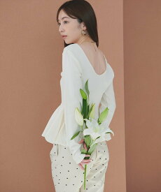 natural couture バルーンリブプルオーバー ナチュラルクチュール トップス ニット ホワイト ネイビー ブルー ブラック【送料無料】