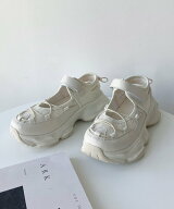 AS KNOW AS plus 厚底 メッシュスニーカーサンダル アズノゥアズプラス シューズ・靴 サンダル ブラック…