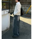 【Chikashitsu +】pigment cut off shirt / クロップド 長袖 シャツ