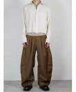 【Chikashitsu +】pigment cut off shirt / クロップド 長袖 シャツ