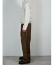 【Chikashitsu +】pigment cut off shirt / クロップド 長袖 シャツ