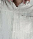 【Chikashitsu +】pigment cut off shirt / クロップド 長袖 シャツ
