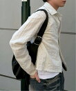 【Chikashitsu +】pigment cut off shirt / クロップド 長袖 シャツ