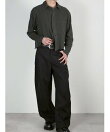 【Chikashitsu +】pigment cut off shirt / クロップド 長袖 シャツ