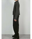 【Chikashitsu +】pigment cut off shirt / クロップド 長袖 シャツ