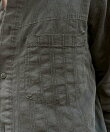 【Chikashitsu +】pigment cut off shirt / クロップド 長袖 シャツ