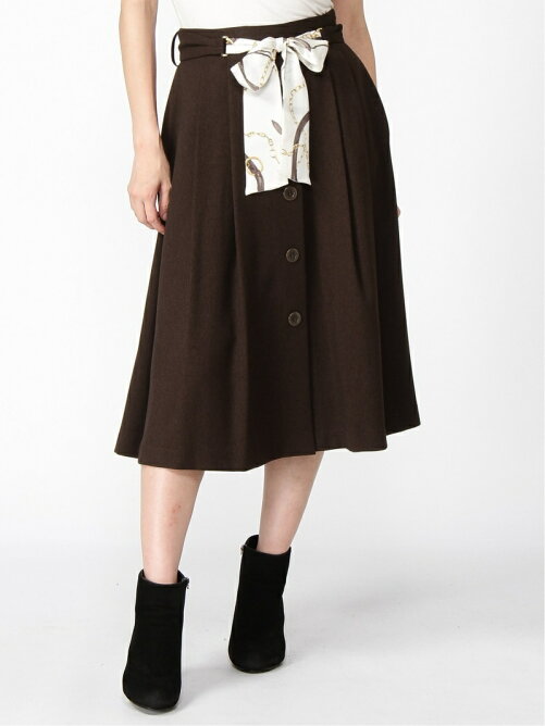 Pattern Fiona スカーフ付き前ボタンスカート Rakuten Fashion 楽天