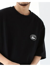BEAMS MEN LACOSTE * BEAMS / 別注 Logo T-shirt ビームス メン カットソー Tシャツ ブラック【送料無料】