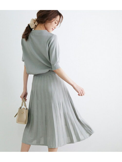 Rope Picnic ハーフスリーブニットプリーツワンピース Rakuten Fashion 楽天ファッション 旧楽天ブランドアベニュー Cj2785