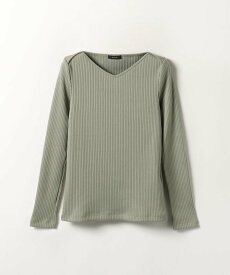 【SALE／50%OFF】allureville フレンチネックリブプルオーバー アルアバイル トップス その他のトップス ホワイト ピンク カーキ ブラック【送料無料】