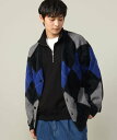 【SALE／23%OFF】a.v.v 【肌触りなめらか】アーガイル柄シャギーニットカーディガン(厚手) アー・ヴェ・ヴェ トップス カーディガン ブラック ネイビー【送料無料】